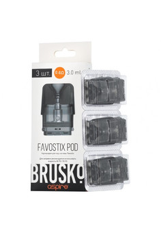 Картридж BRUSKO FAVOSTIX 0,6 Ом (упаковка 3 шт), изображение 1