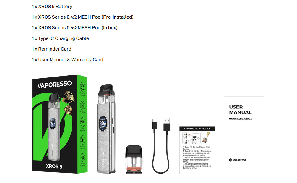 Vaporesso XROS 5, изображение 2