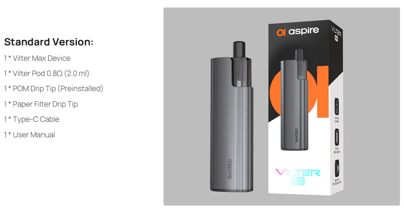 Aspire Vilter Max, изображение 2