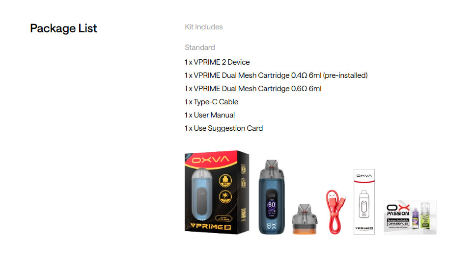 Кликните для увеличения изображения OXVA VPRIME 2 POD Kit, изображение 3